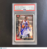 2008-09 Fleer Basketball #43 Samuel Dalembert Signed Card AUTO PSA Slabbed 76ers