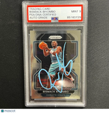2021-22 Panini Prizm #195 Bismack Biyombo Signed Card Mint 9 PSA Slabbed Hornets