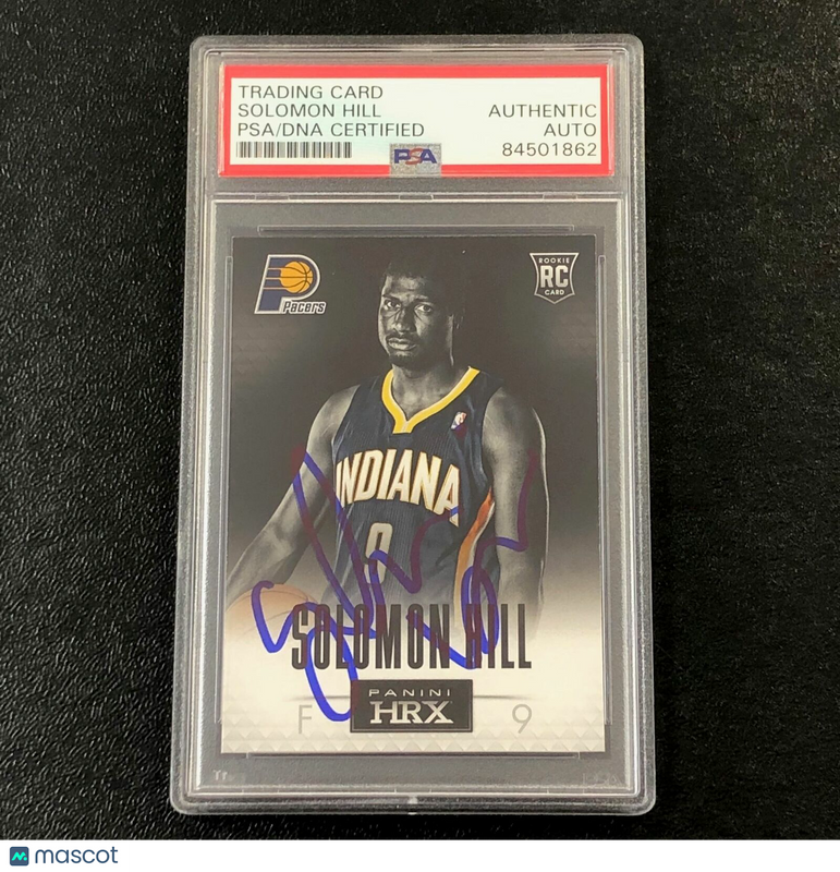 2013-14 Panini HRX #21 Solomon Hill Signed Card AUTO PSA Slabbed RC Pacers