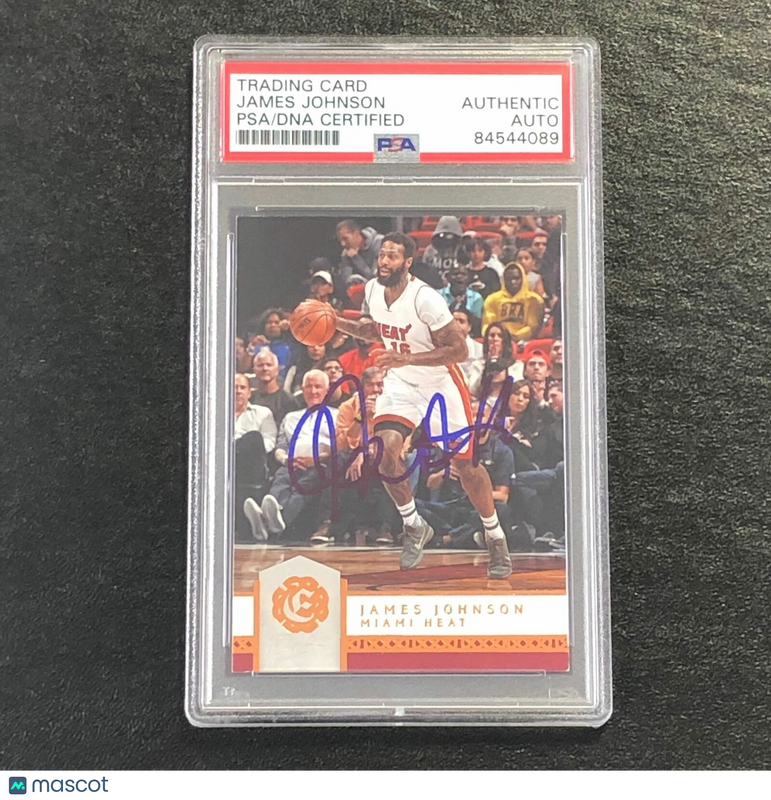 2016-17 Panini Excalibur #96 James Johnson Signed Card AUTO PSA/DNA Slabbed Heat