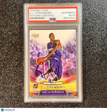 2007-08 Upper Deck NBA Rookie #22 D.J. Strawberry Signed Card AUTO PSA Slabbed S