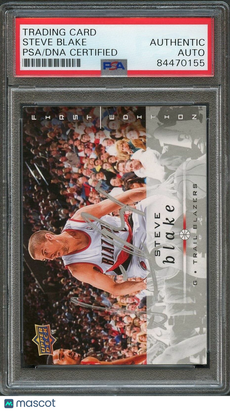 2008-09 Upper Deck #159 Steve Blake Signed Card AUTO PSA Slabbed Trail Blazers