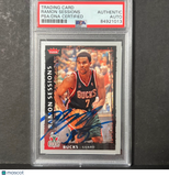 2008-09 Fleer #85 Ramon Sessions Signed AUTO PSA Slabbed Bucks
