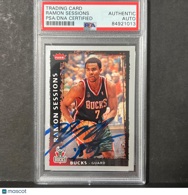 2008-09 Fleer #85 Ramon Sessions Signed AUTO PSA Slabbed Bucks
