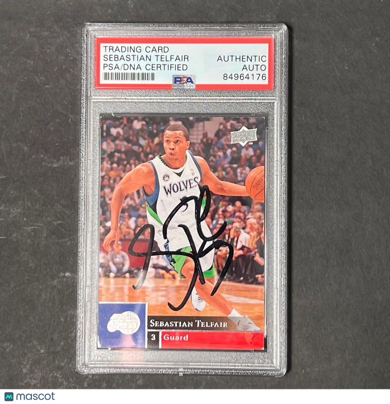 2009-10 Upper Deck #108 Sebastian Telfair Signed Card AUTO PSA/DNA Slabbed Clipp