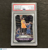 2015-16 Panini Prizm #117 Tarik Black Signed Card AUTO PSA Slabbed Lakers