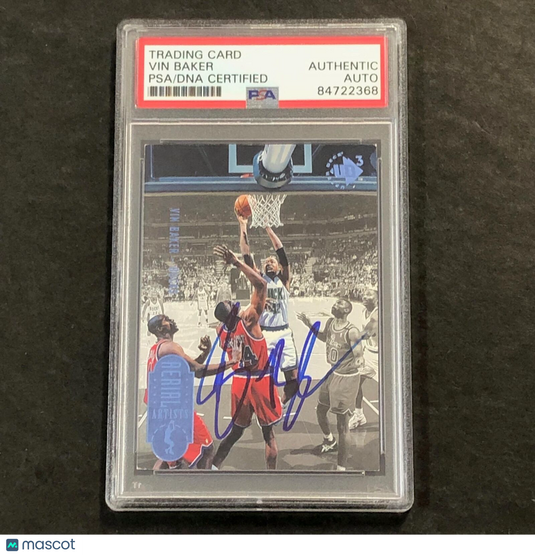 1997 Upper Deck #52 Vin Baker Signed Card PSA/DNA Slabbed Bucks