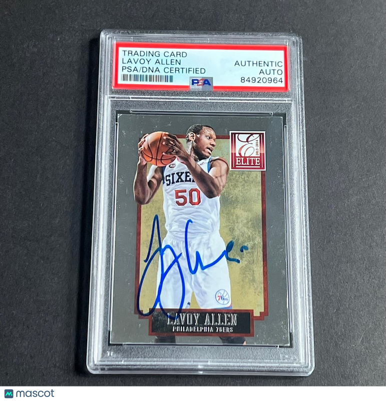 2013-14 Panini Elite #165 LAVOY ALLEN Signed Card AUTO 10 PSA Slabbed 76ers