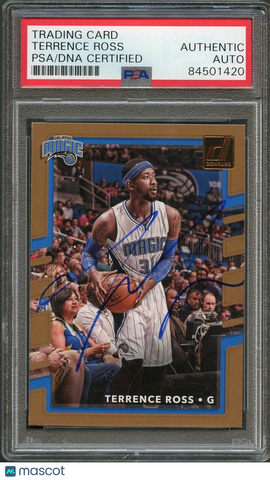 2017-18 Donruss #107 Terrence Ross Signed Card AUTO PSA Slabbed Magic