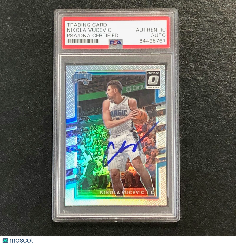 2017-18 Donruss Optic Holo #108 Nikola Vucevic Signed Card AUTO PSA Slabbed Magi