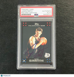 2007-08 Topps #130 Jason Smith Signed Card AUTO PSA Slabbed 76ers