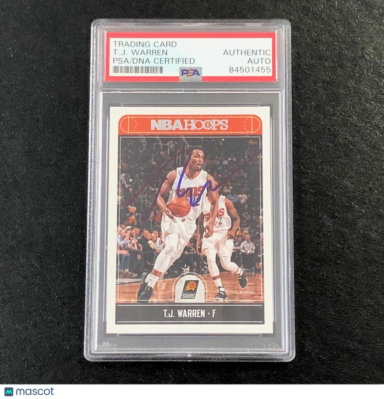 2017-18 NBA Hoops #206 TJ WARREN Signed Card AUTO PSA Slabbed Suns