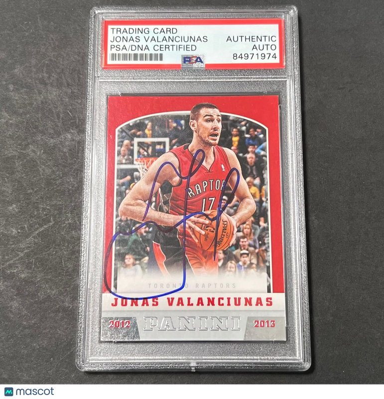 2012-13 Panini #265 Jonas Valanciunas Signed Card AUTO PSA Slabbed Toronto Rapto