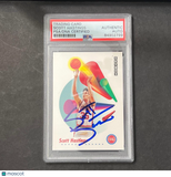 1991 Skybox #83 Scott Hastings Signed Card AUTO PSA Slabbed Pistons
