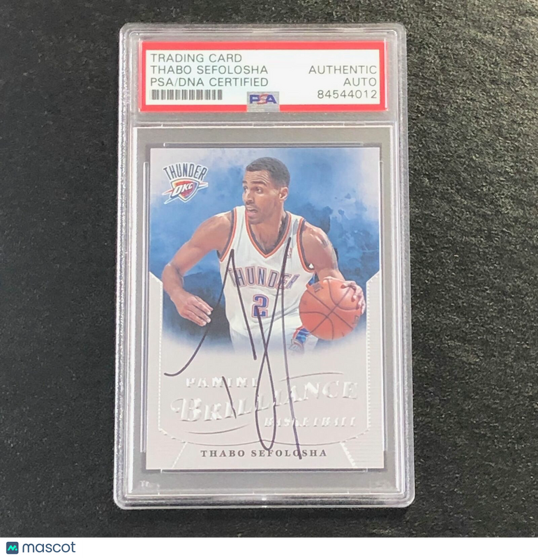 2012-13 Panini Brilliance #46 Thabo Sefolosha Signed Card Auto PSA/DNA Slabbed T