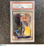 2020-21 Panini-Prizm #82 Dwight Powell Card AUTO PSA Slabbed Mavericks