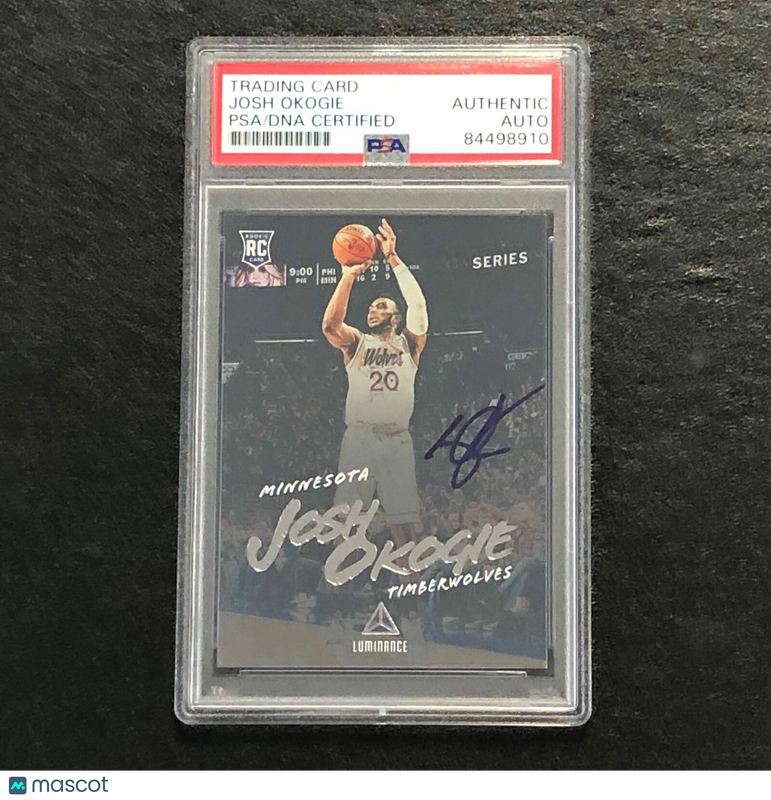 2018-19 Panini Chronicles Luminance #150 Josh Okogie Signed Rookie Card AUTO PSA