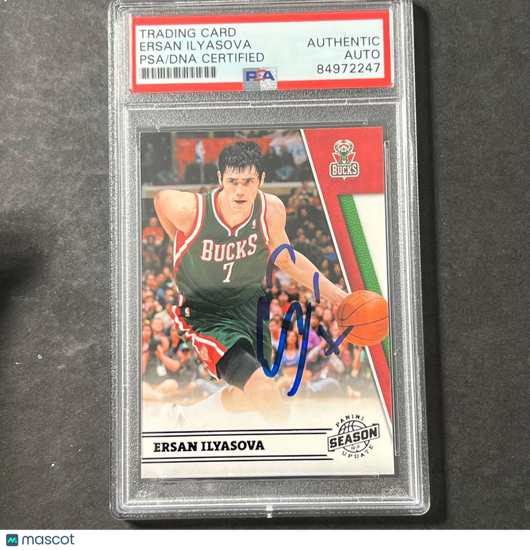 2010-11 Panini Season Update #65 Ersan Ilyasova Signed Card AUTO PSA Slabbed Buc
