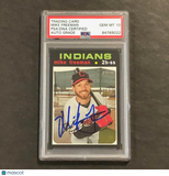 2019 Topps #225 Mike Freeman Signed Card AUTO 10 PSA Slabbed Cleveland