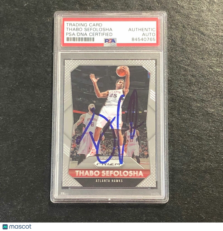 2015-16 PANINI PRIZM #157 Thabo Sefolosha Signed Card Auto PSA/DNA Slabbed Hawks