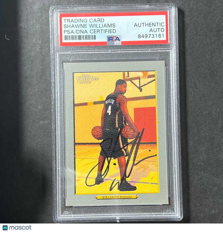 2006-07 Topps Turkey Red #186 Shawne Williams  Signed Card Auto PSA Slabbed Pacers