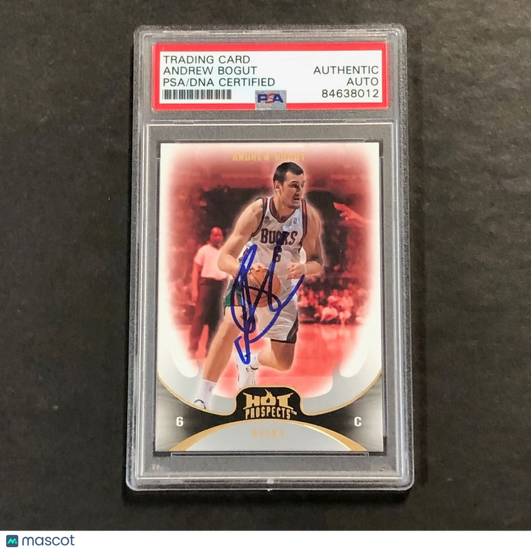2008-09 Fleer Hot Prospects #8 Andrew Bogut Signed Card Auto PSA Slabbed Bucks