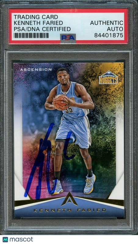 2017-18 Panini Ascension #31 Kenneth Faried Signed AUTO PSA Slabbed Nuggets