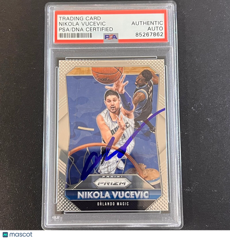 2013-14 Pinnacle Basketball #196 Nikola Vucevic Signed Card AUTO PSA Slabbed Mag