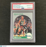 1990-91 NBA Hoops #84 Brad Davis Signed Card AUTO 10 PSA Slabbed Mavericks