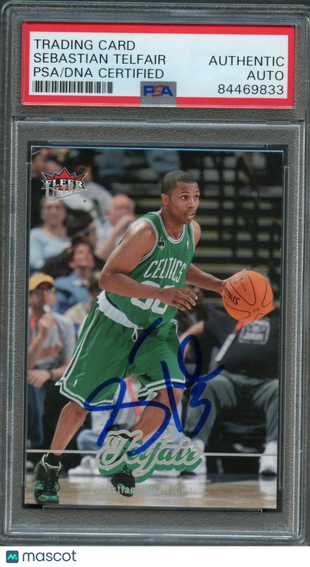 2007-08 Fleer Ultra #11 Sebastian Telfair Signed Card AUTO PSA/DNA Slabbed Bosto