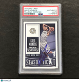 2015 Panini Contenders Draft Picks #35 Greg Monroe Signed Card AUTO PSA Slabbed