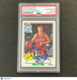 1990-91 Fleer #140 Scott Brooks Signed Card AUTO PSA Slabbed Timberwolves