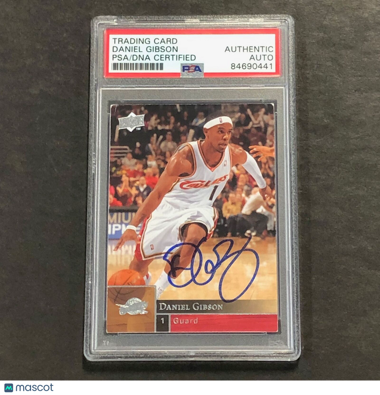 2009-10 Upper Deck Basketball #33 Daniel Gibson Signed Card AUTO PSA Slabbed Cav