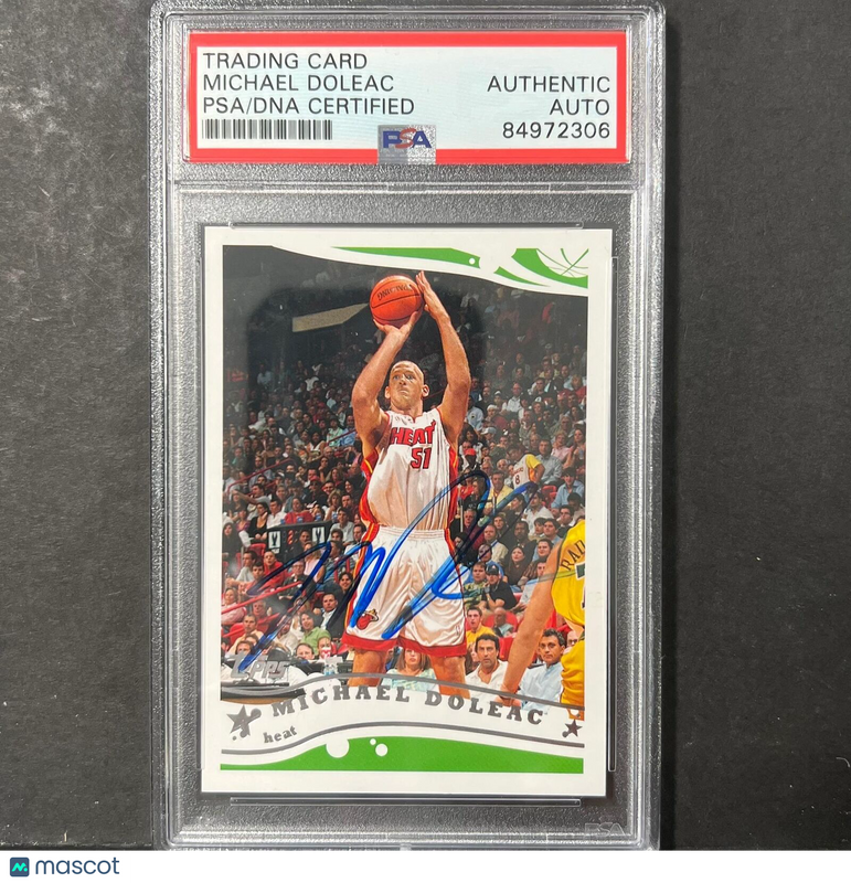 2005 Topps #139 Michael Doleac Signed Card AUTO PSA Slabbed Heat