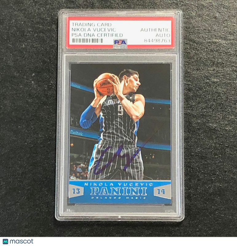 2013-14 Panini Basketball #71 Nikola Vucevic Signed Card AUTO PSA Slabbed Magic