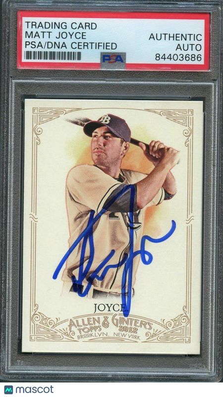 2012 Topps Allen & Ginter #83 Matt Joyce Signed Card PSA Slabbed Auto Rays