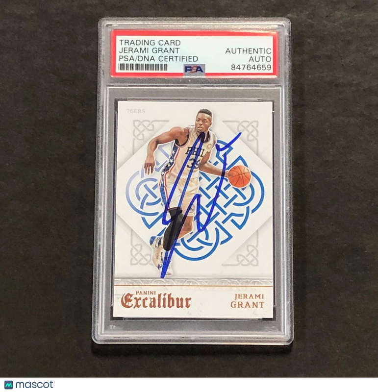 2015-16 Panini Excalibur #23 Jerami Grant Signed Card AUTO PSA Slabbed 76ers