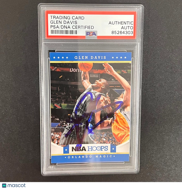 2012-13 Panini #170 Glen Davis Signed Card AUTO PSA/DNA Slabbed Magic