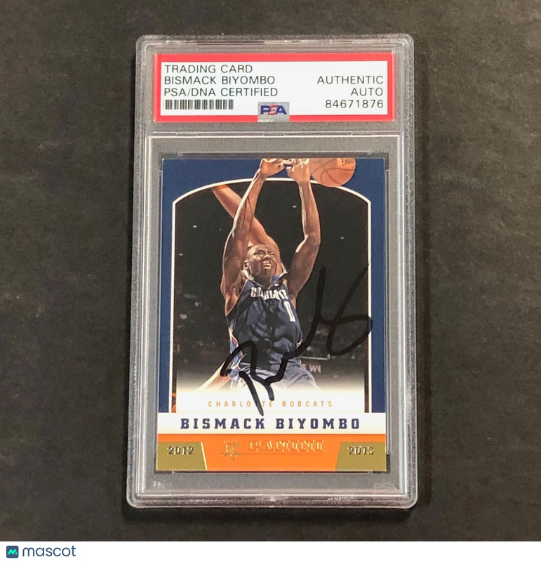 2012-13 Panini Basketball #281 Bismack Biyombo Signed Card PSA Slabbed