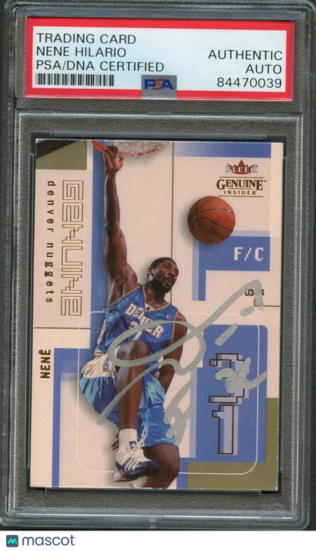 2003-04 Fleer Genuine #70 Nene Signed AUTO PSA Slabbed Nuggets