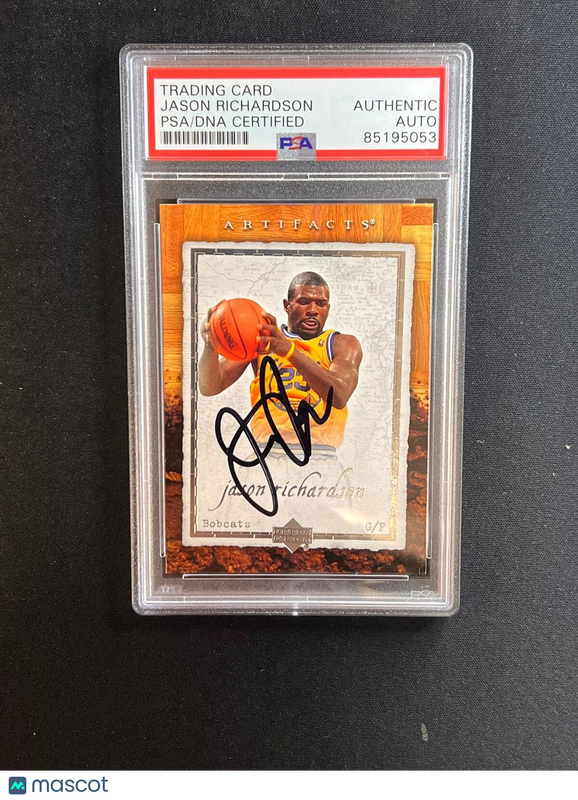 2007-08 Artifacts Basketball #30 Jason Richardson Signed Card AUTO PSA Slabbed B