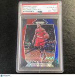 2017-18 Panini Prizm #148 Evan Turner Signed Card AUTO PSA Slabbed Trailblazers