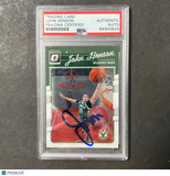 2016-17 Donruss #9 John Henson Signed Card AUTO PSA Slabbed
