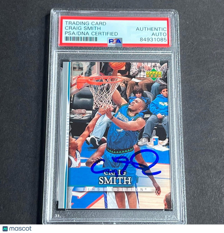 2007-08 Upper Deck #67 Craig Smith  Signed Card Auto PSA Slabbed Timberwolves