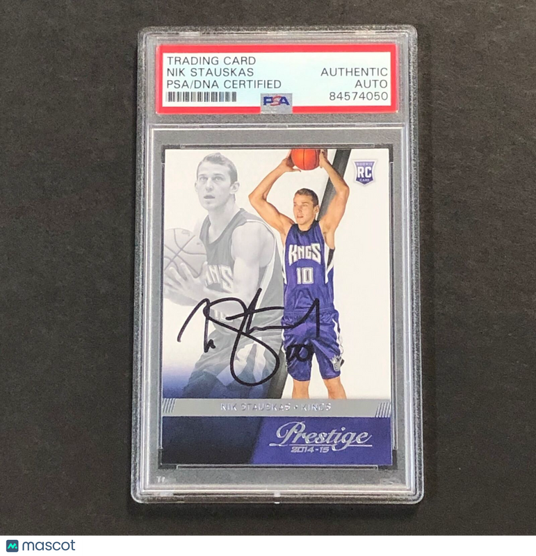 2014-15 Panini Prestige #168 Nik Stauskas Signed Card AUTO PSA Slabbed RC Kings