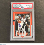 2004-05 Upper Deck #8 Gerald Wallace Signed Card PSA Slabbed Kings