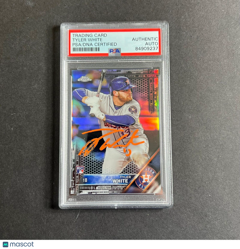 2016 Topps Chrome #70 Tyler White Signed Card PSA Slabbed Auto Astros