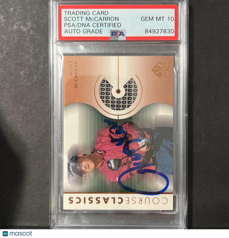 2003 Upper Deck #CC-SM Scott McCarron Signed Card PSA/DNA Autographed AUTO 10 Sl