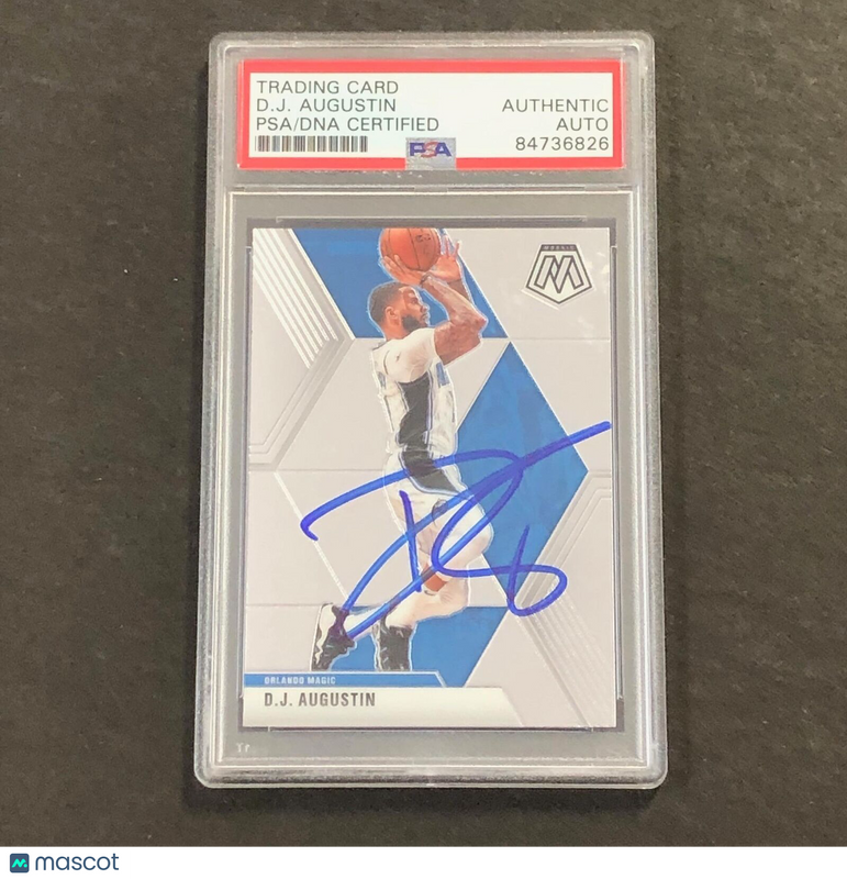 2019-20 Panini Mosaic #32 DJ Augustin Signed Card AUTO PSA Slabbed Magic