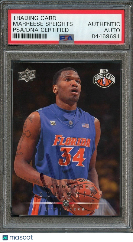 2008-09 Upper Deck #232 Marreese Speights Signed Card AUTO PSA Slabbed RC 76ers
